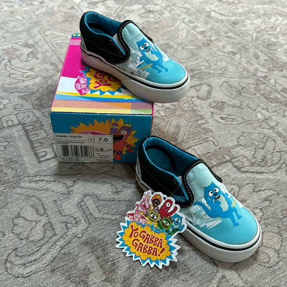 New- VANS slip on Toddler skate sneaker - Yo Gabba Gabba, “Toodee” Size 7.0 - Picture 1 of 16